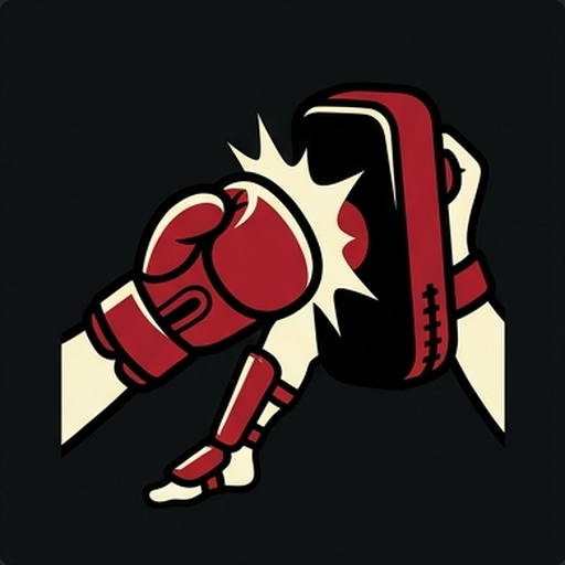 Gemini-generated kickboxing icon
