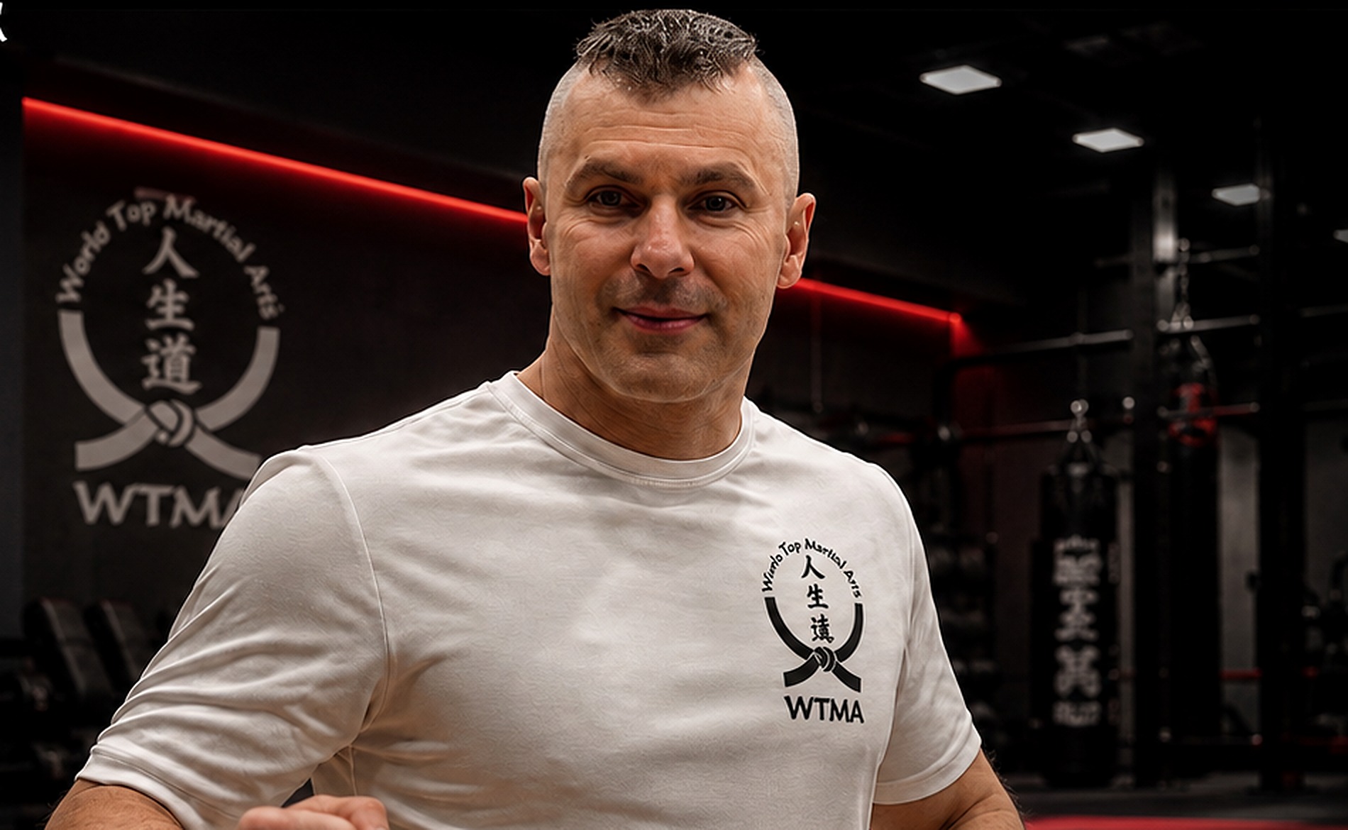 Sensei Navid Ghorbanpour inside the WTMA training space